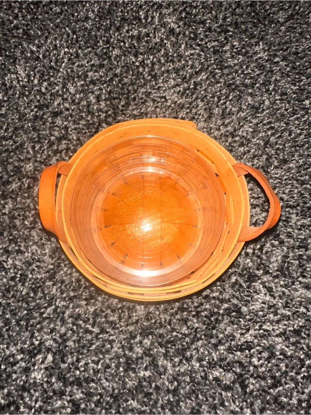 Longaberger Small Circle Basket with Handles